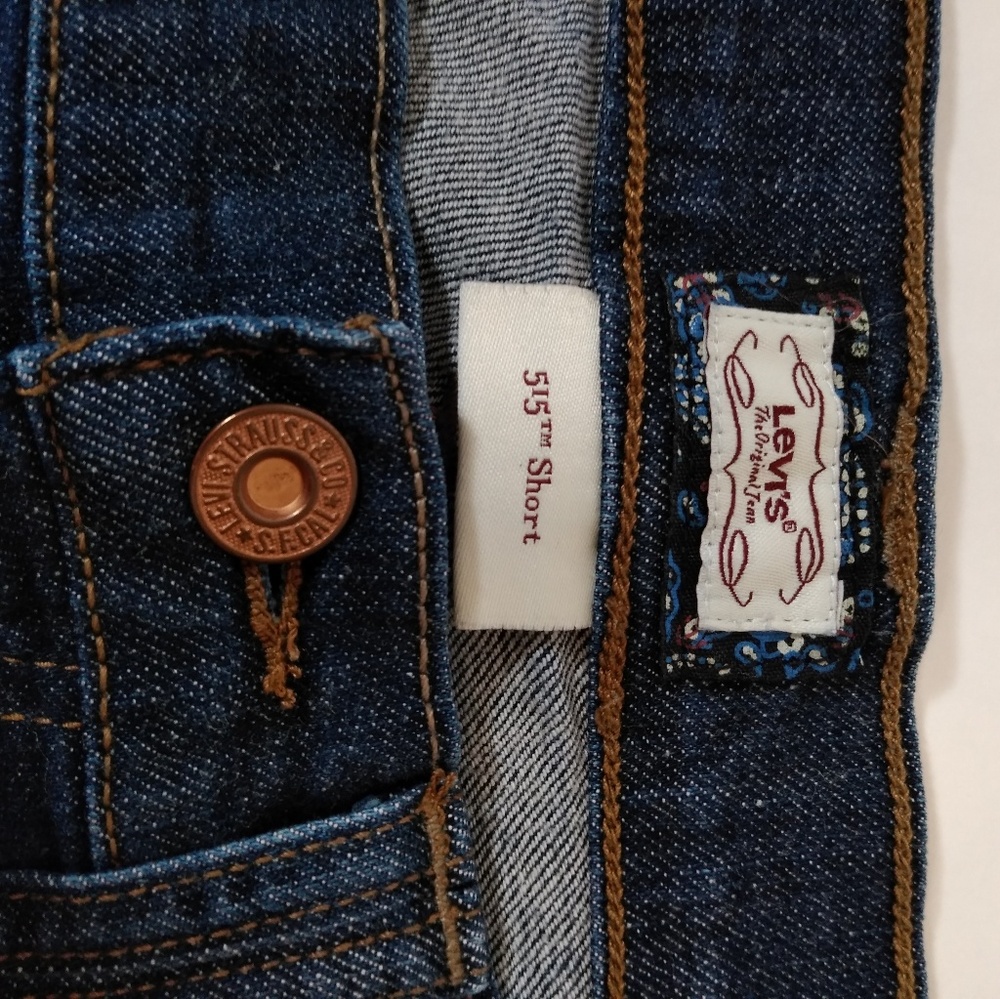 Levi's dark denim 515 shorts size 6 - Picture 4 of 7
